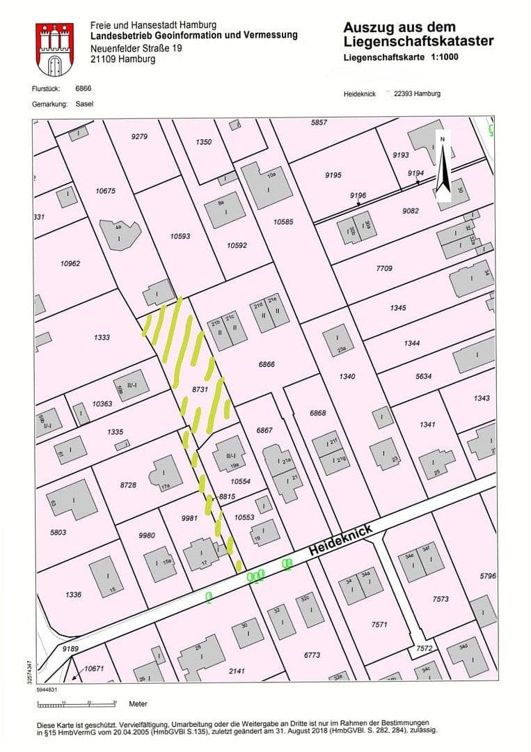 plot for sale, 1,078 m², Heideknick 19b, Hamburg, Hamburg plot for sale, 1,078 m², Heideknick 19b, Hamburg, Hamburg