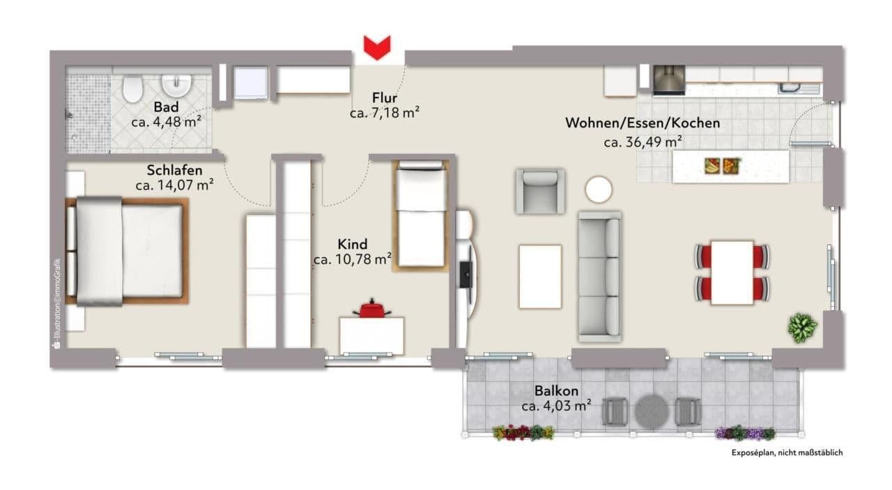 3 bedroom flat for sale, 77 m², Dorfen, Bavaria 3 bedroom flat for sale, 77 m², Dorfen, Bavaria