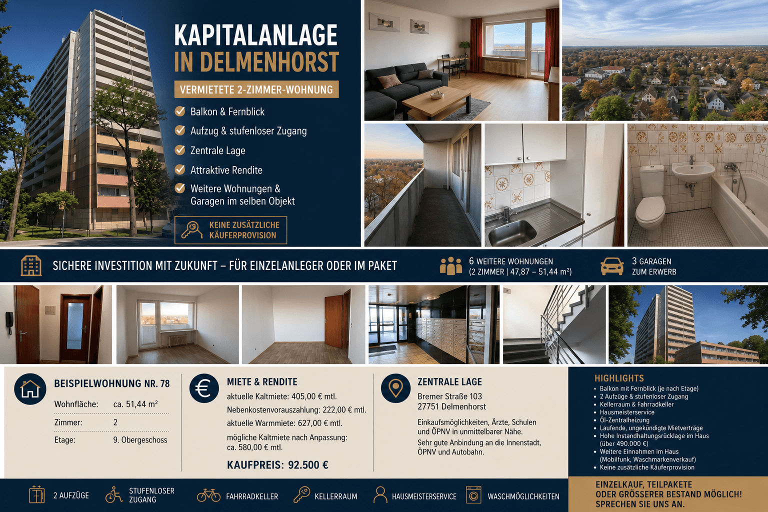 2 bedroom flat for sale, 52 m², Bremer Str. 103, Delmenhorst, Lower Saxony 2 bedroom flat for sale, 52 m², Bremer Str. 103, Delmenhorst, Lower Saxony