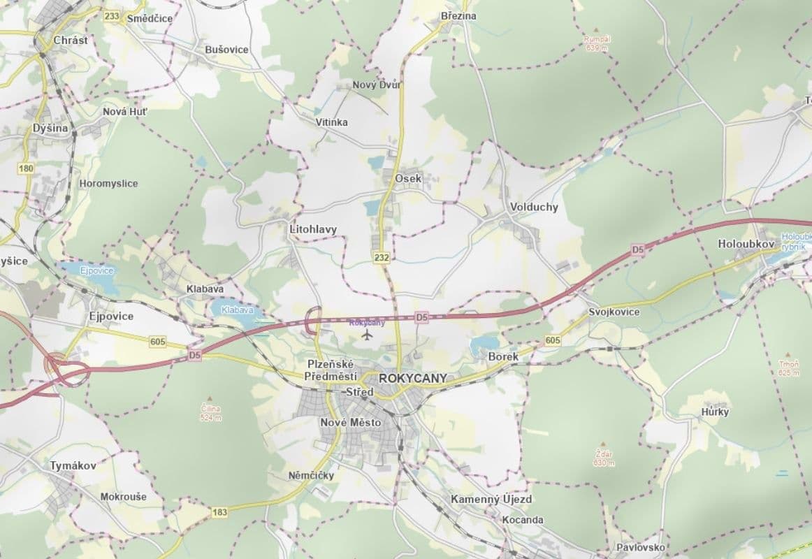 plot for sale, 1,242 m², Osek, Plzeňský Region plot for sale, 1,242 m², Osek, Plzeňský Region