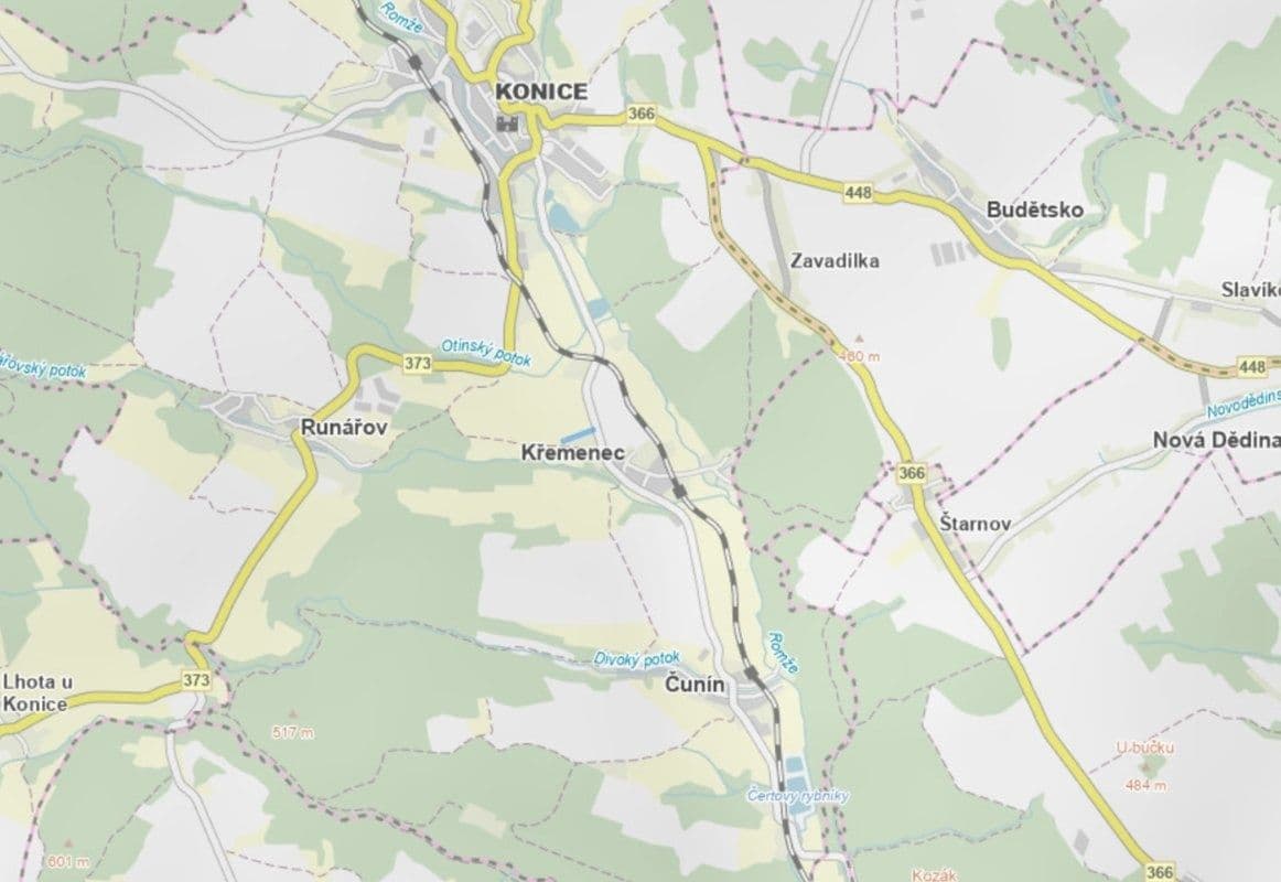 plot for sale, 4,404 m², Konice, Olomoucký Region plot for sale, 4,404 m², Konice, Olomoucký Region