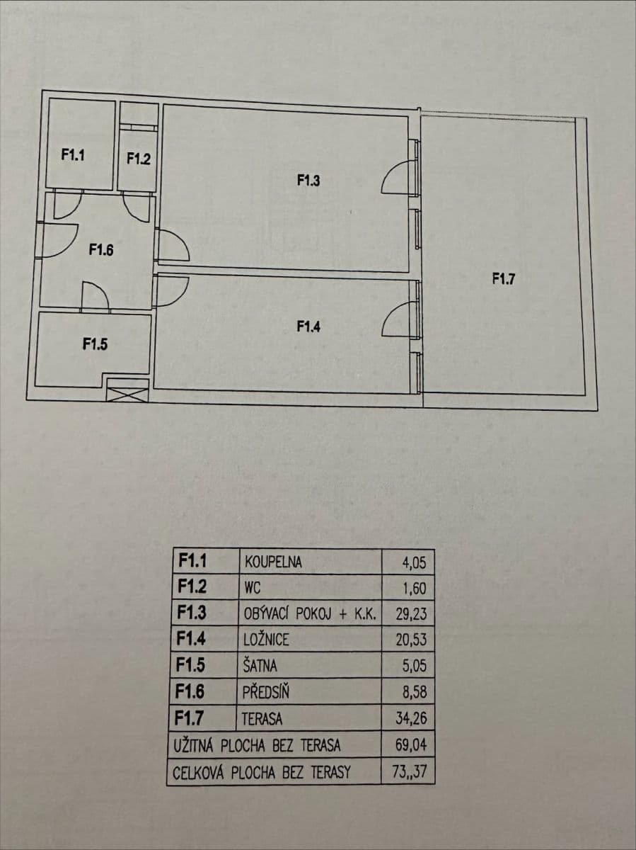 1 bedroom with open-plan kitchen flat to rent, 73 m², Panuškova, Prague, Prague 1 bedroom with open-plan kitchen flat to rent, 73 m², Panuškova, Prague, Prague