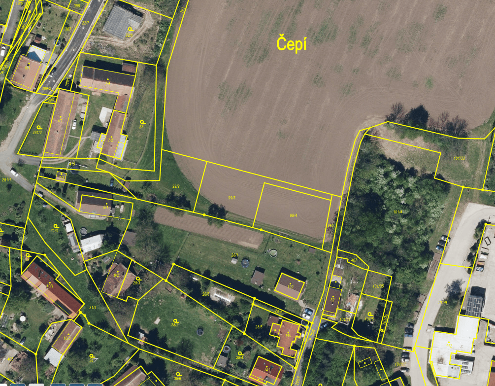 plot for sale, 1,961 m², Čepí, Pardubický Region plot for sale, 1,961 m², Čepí, Pardubický Region
