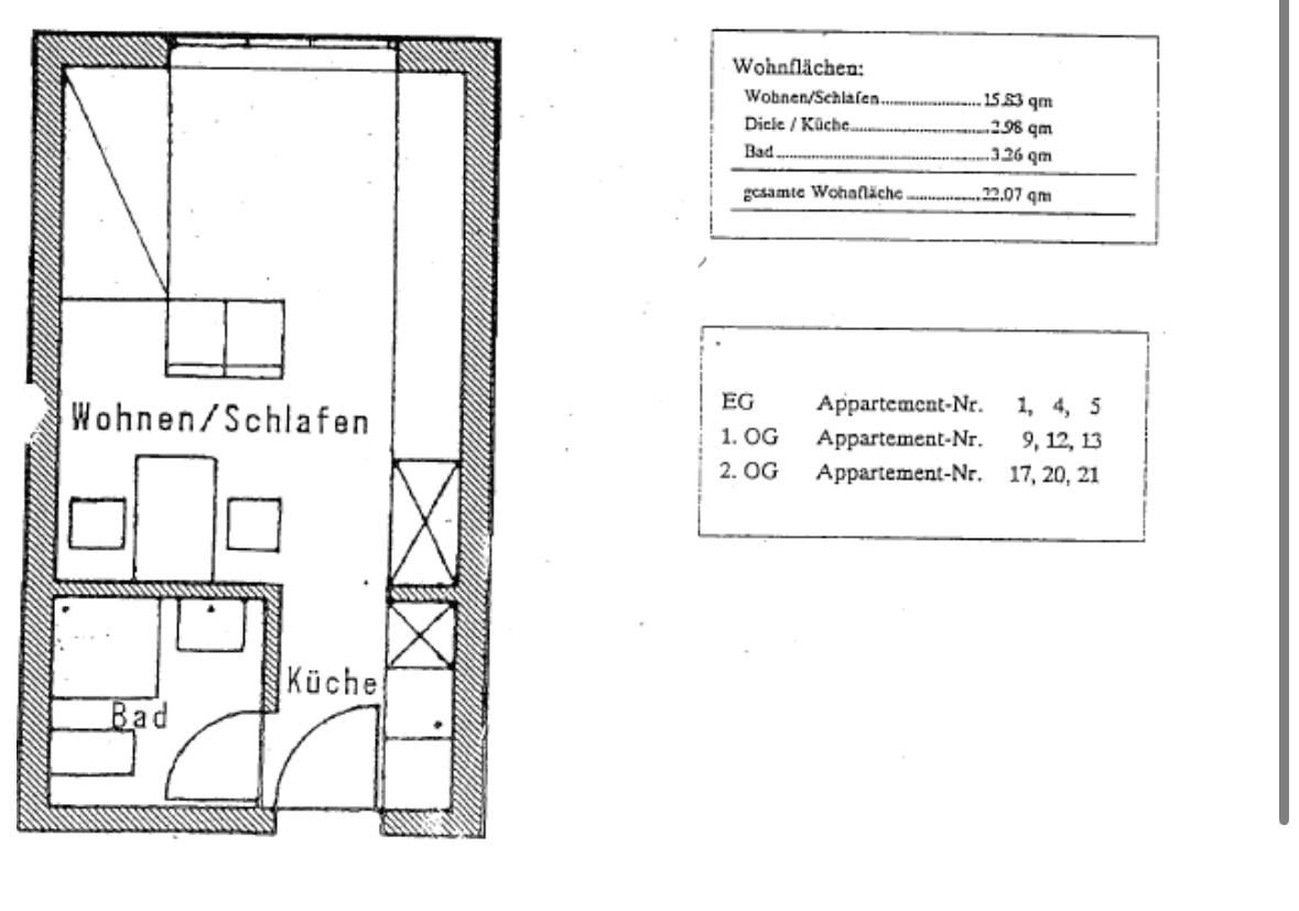 1 bedroom flat to rent, 23 m², Zweibrücker Straße 61, Homburg, Saarland 1 bedroom flat to rent, 23 m², Zweibrücker Straße 61, Homburg, Saarland