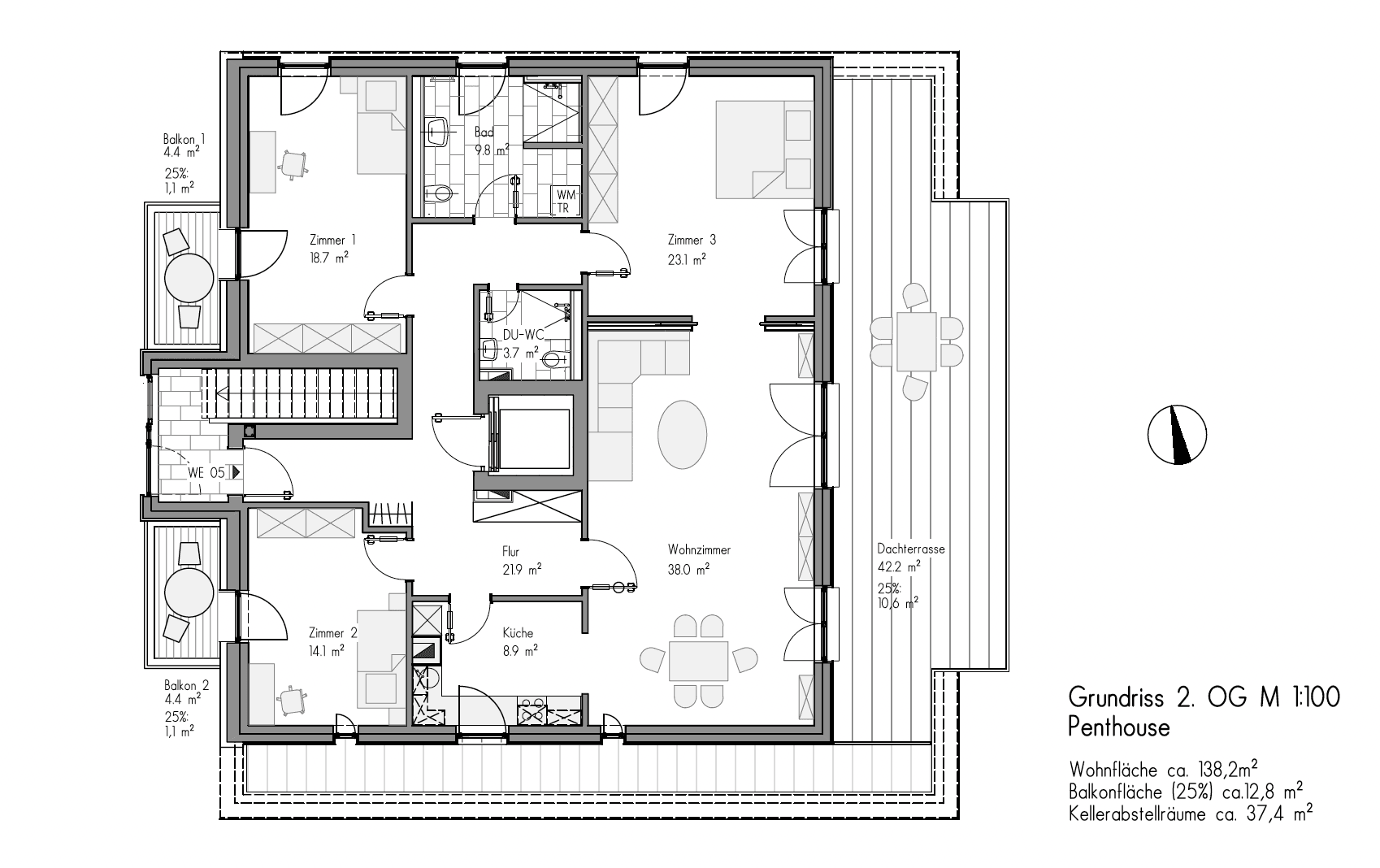 4 bedroom flat to rent, 151 m², Hamburg, Hamburg 4 bedroom flat to rent, 151 m², Hamburg, Hamburg