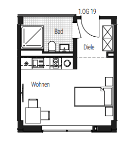1 bedroom flat to rent, 26 m², Steinbühler Straße 4-6, Nürnberg, Bavaria 1 bedroom flat to rent, 26 m², Steinbühler Straße 4-6, Nürnberg, Bavaria