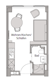 1 bedroom flat to rent, 20 m², Lyoner Straße 11, Frankfurt am Main-Niederrad, Hesse 1 bedroom flat to rent, 20 m², Lyoner Straße 11, Frankfurt am Main-Niederrad, Hesse