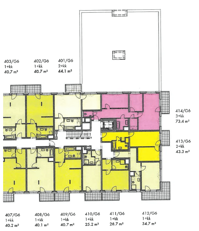 2 bedroom with open-plan kitchen flat for sale, 73 m², Honzíkova, Prague, Prague 2 bedroom with open-plan kitchen flat for sale, 73 m², Honzíkova, Prague, Prague