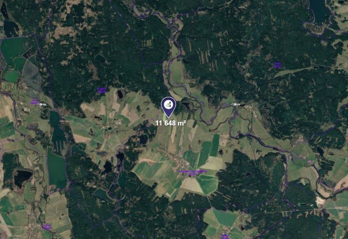 plot for sale, 11,648 m², Novosedly nad Nežárkou, Jihočeský Region plot for sale, 11,648 m², Novosedly nad Nežárkou, Jihočeský Region
