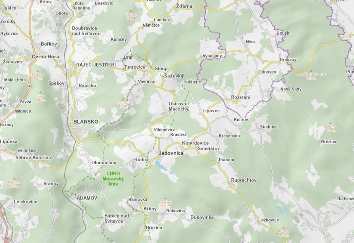 plot for sale, 8,074 m², Ostrov u Macochy, Jihomoravský Region plot for sale, 8,074 m², Ostrov u Macochy, Jihomoravský Region