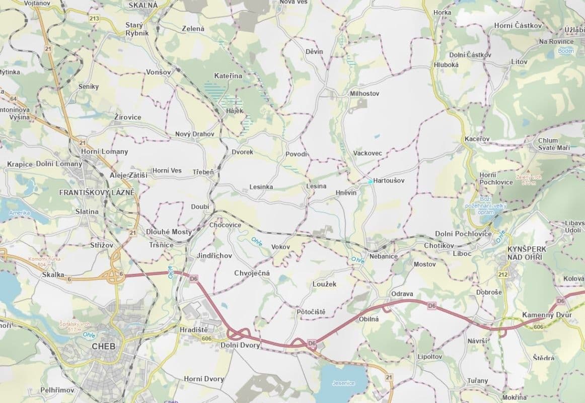 plot for sale, 9,202 m², Nebanice, Karlovarský Region plot for sale, 9,202 m², Nebanice, Karlovarský Region
