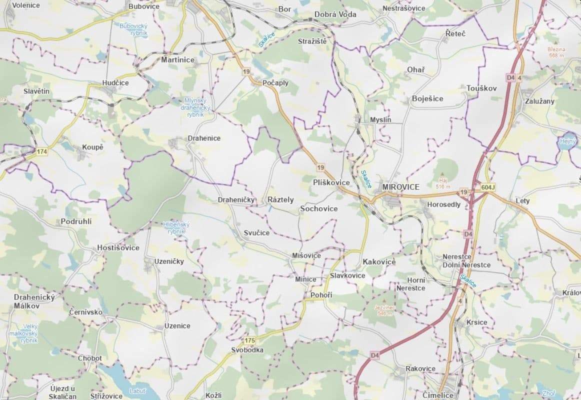 plot for sale, 750 m², Mirovice, Jihočeský Region plot for sale, 750 m², Mirovice, Jihočeský Region