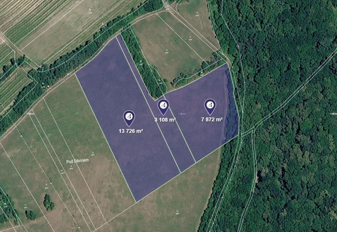 plot for sale, 24,706 m², Horní Věstonice, Jihomoravský Region plot for sale, 24,706 m², Horní Věstonice, Jihomoravský Region