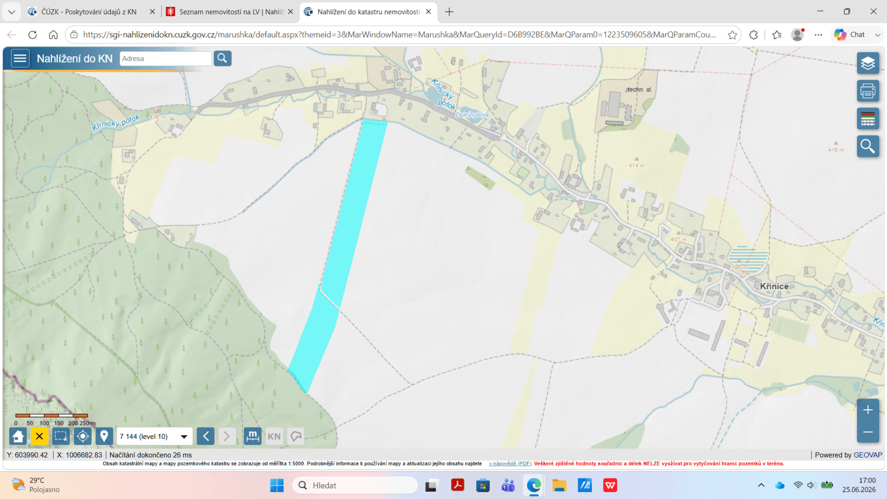 plot for sale, 79,627 m², Křinice, Královéhradecký Region plot for sale, 79,627 m², Křinice, Královéhradecký Region