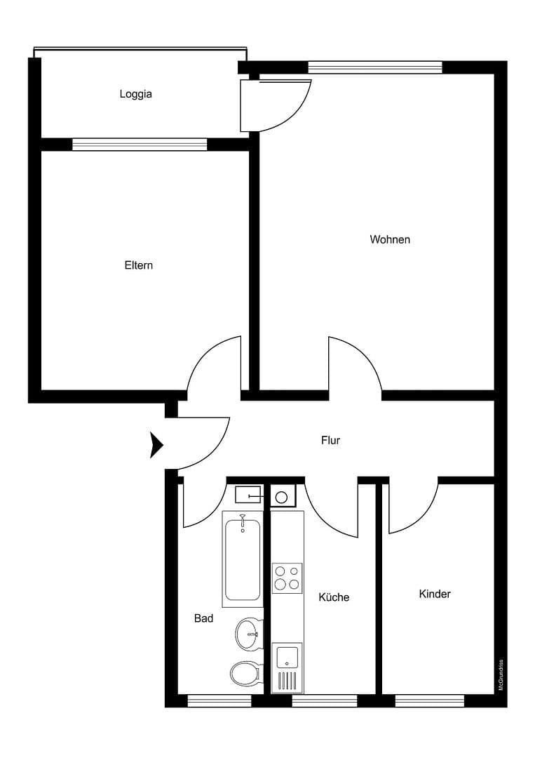 3 bedroom flat for sale, 60 m², Kaufbeuren, Bavaria 3 bedroom flat for sale, 60 m², Kaufbeuren, Bavaria