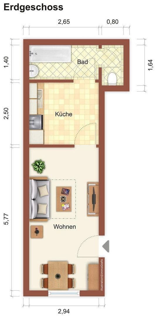 1 bedroom flat to rent, 30 m², Nahestraße 18, Bad Kreuznach, Rhineland-Palatinate 1 bedroom flat to rent, 30 m², Nahestraße 18, Bad Kreuznach, Rhineland-Palatinate