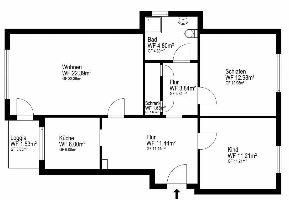 3 bedroom flat for sale, 76 m², Hamm, North Rhine-Westphalia 3 bedroom flat for sale, 76 m², Hamm, North Rhine-Westphalia