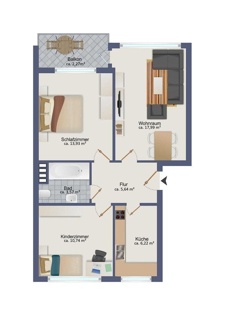 3 bedroom flat for sale, 60 m², Hamburg, Hamburg 3 bedroom flat for sale, 60 m², Hamburg, Hamburg