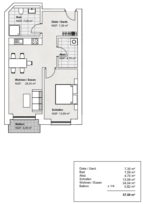2 bedroom flat for sale, 58 m², Am Brüggeberge 14, Wolfenbüttel, Lower Saxony 2 bedroom flat for sale, 58 m², Am Brüggeberge 14, Wolfenbüttel, Lower Saxony