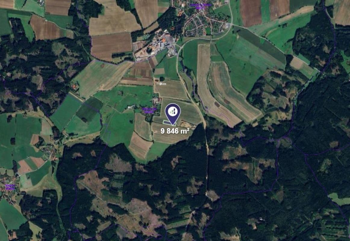 plot for sale, 9,846 m², Lukavec, Vysočina Region plot for sale, 9,846 m², Lukavec, Vysočina Region