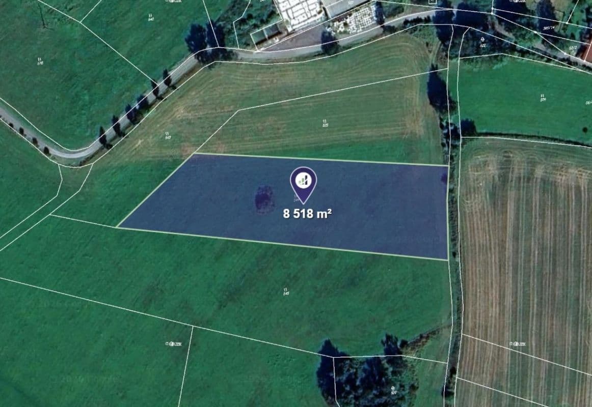 plot for sale, 8,518 m², Lukavec, Vysočina Region plot for sale, 8,518 m², Lukavec, Vysočina Region