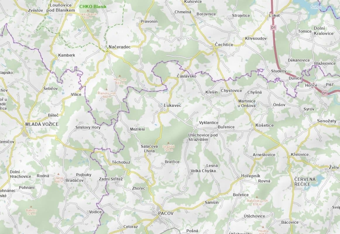 plot for sale, 9,127 m², Lukavec, Vysočina Region plot for sale, 9,127 m², Lukavec, Vysočina Region