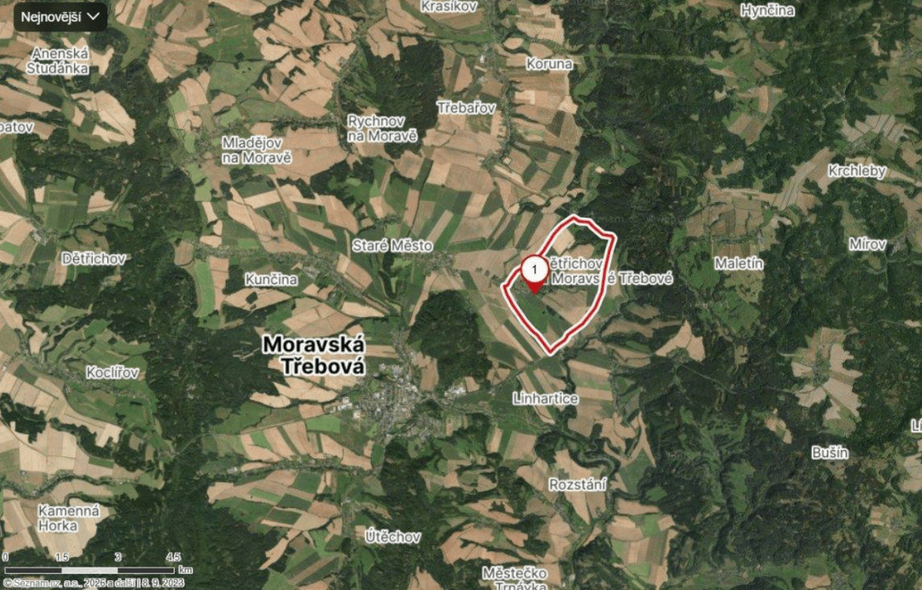 plot for sale, 1,957 m², Dětřichov u Moravské Třebové, Pardubický Region plot for sale, 1,957 m², Dětřichov u Moravské Třebové, Pardubický Region
