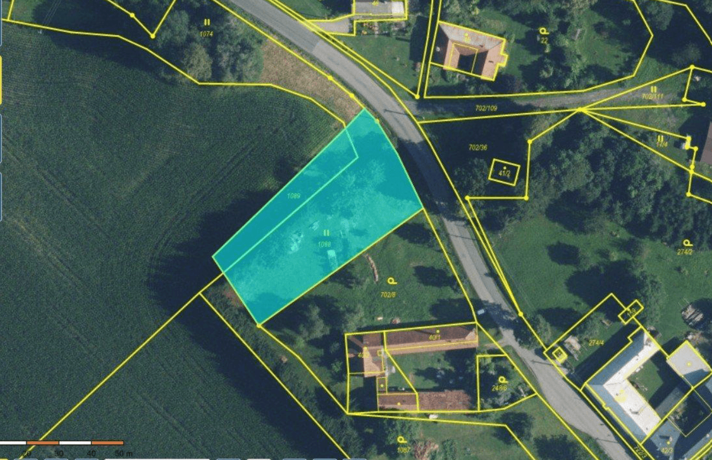 plot for sale, 1,957 m², Dětřichov u Moravské Třebové, Pardubický Region plot for sale, 1,957 m², Dětřichov u Moravské Třebové, Pardubický Region