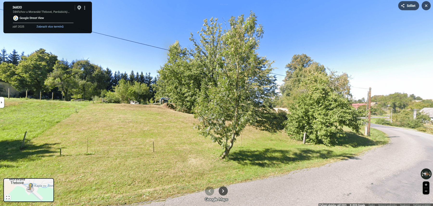 plot for sale, 1,957 m², Dětřichov u Moravské Třebové, Pardubický Region plot for sale, 1,957 m², Dětřichov u Moravské Třebové, Pardubický Region