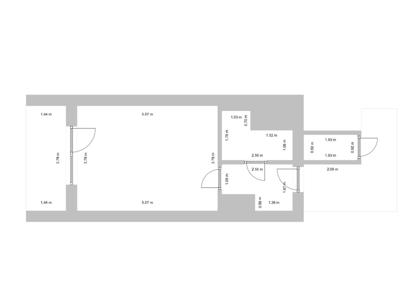 Studio flat for sale, 27 m², Za černým mostem, Prague, Prague Studio flat for sale, 27 m², Za černým mostem, Prague, Prague