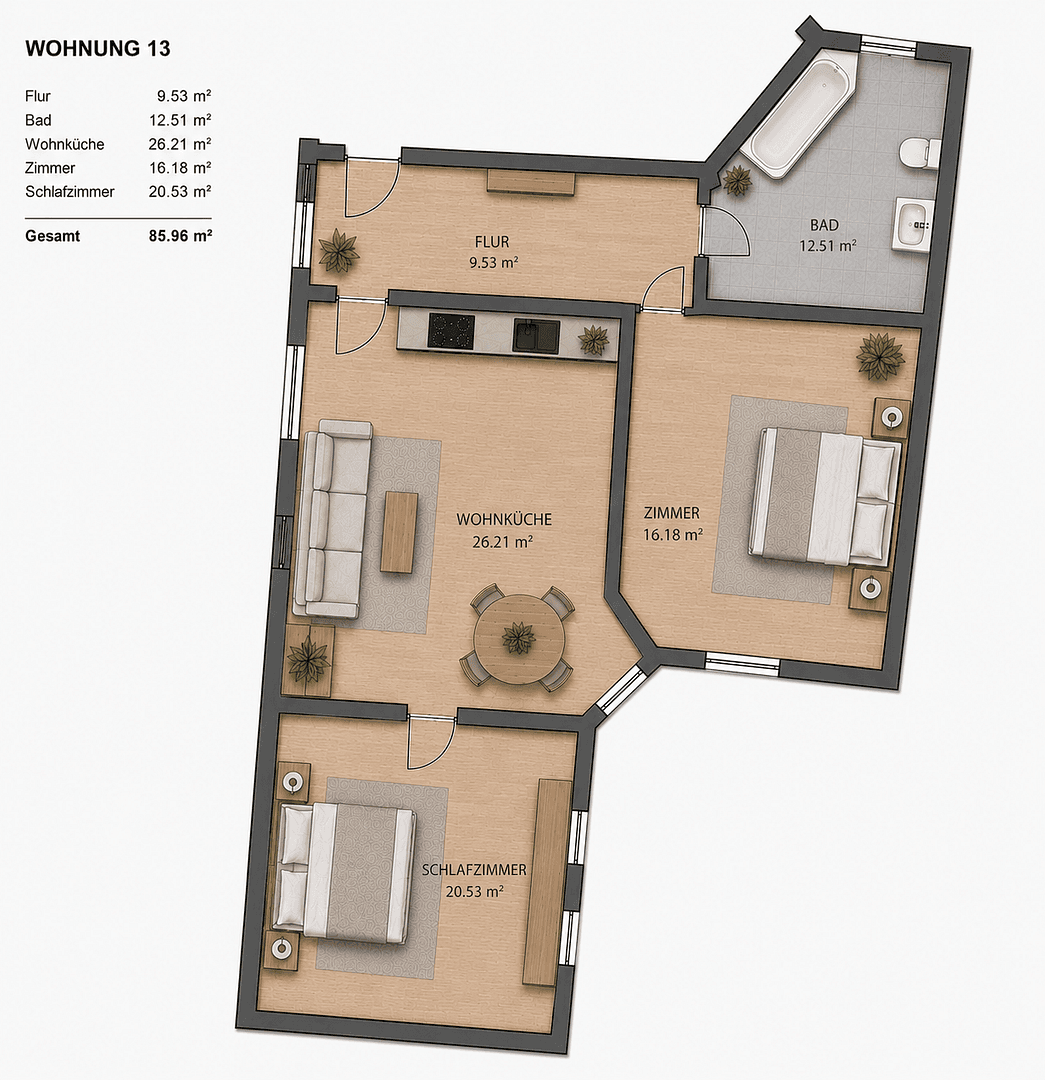 3 bedroom flat for sale, 86 m², Berlin, Berlin 3 bedroom flat for sale, 86 m², Berlin, Berlin
