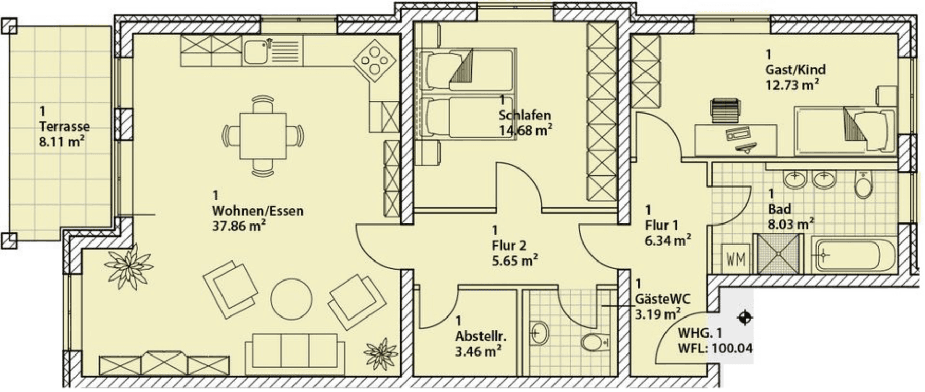 3 bedroom flat to rent, 100 m², Triglawstraße 14, Berlin, Berlin 3 bedroom flat to rent, 100 m², Triglawstraße 14, Berlin, Berlin