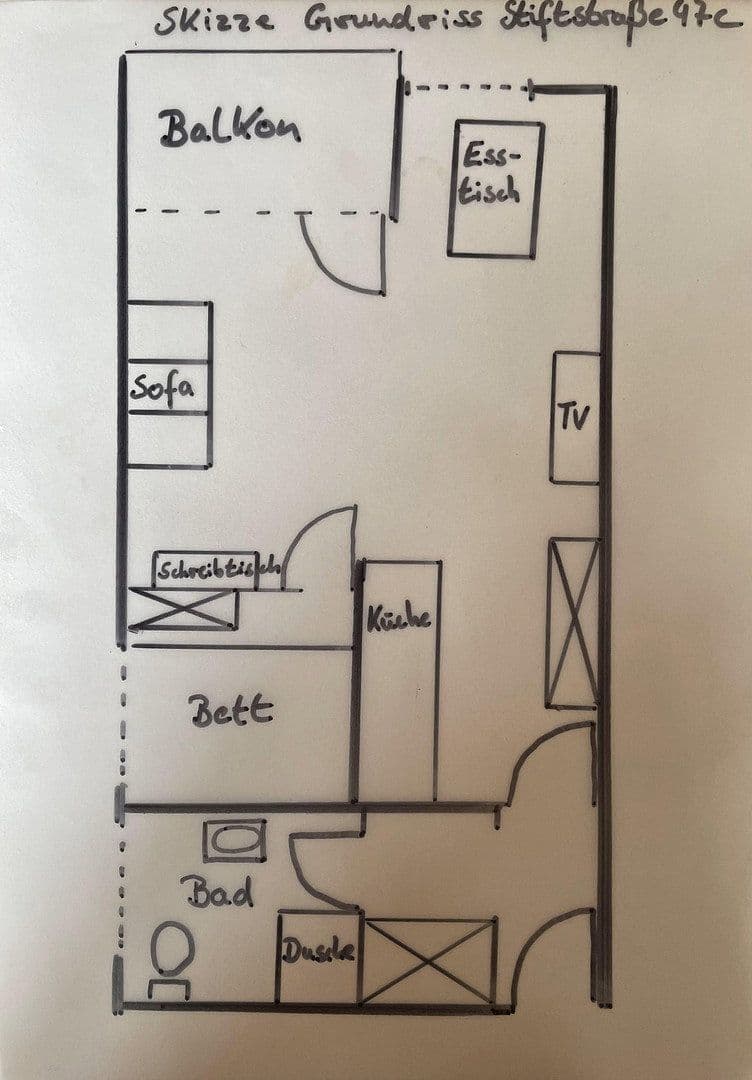2 bedroom flat to rent, 47 m², Stiftstr. 47c, Minden, North Rhine-Westphalia 2 bedroom flat to rent, 47 m², Stiftstr. 47c, Minden, North Rhine-Westphalia