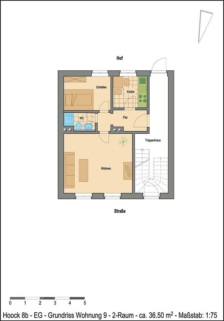 2 bedroom flat to rent, 37 m², Hoock 8b, Stendal, Saxony-Anhalt 2 bedroom flat to rent, 37 m², Hoock 8b, Stendal, Saxony-Anhalt