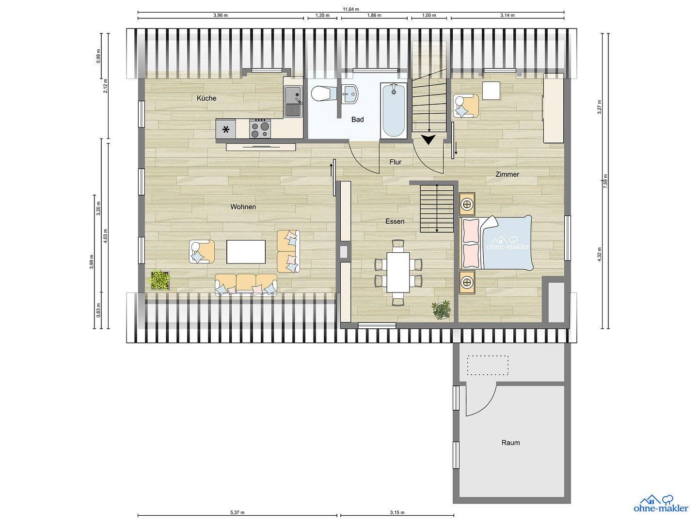 3 bedroom with open-plan kitchen flat to rent, 105 m², Schneidergasse 2, Gochsheim, Bavaria 3 bedroom with open-plan kitchen flat to rent, 105 m², Schneidergasse 2, Gochsheim, Bavaria
