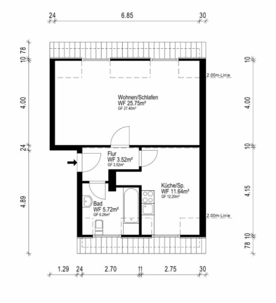 2 bedroom flat for sale, 48 m², Köln, North Rhine-Westphalia 2 bedroom flat for sale, 48 m², Köln, North Rhine-Westphalia
