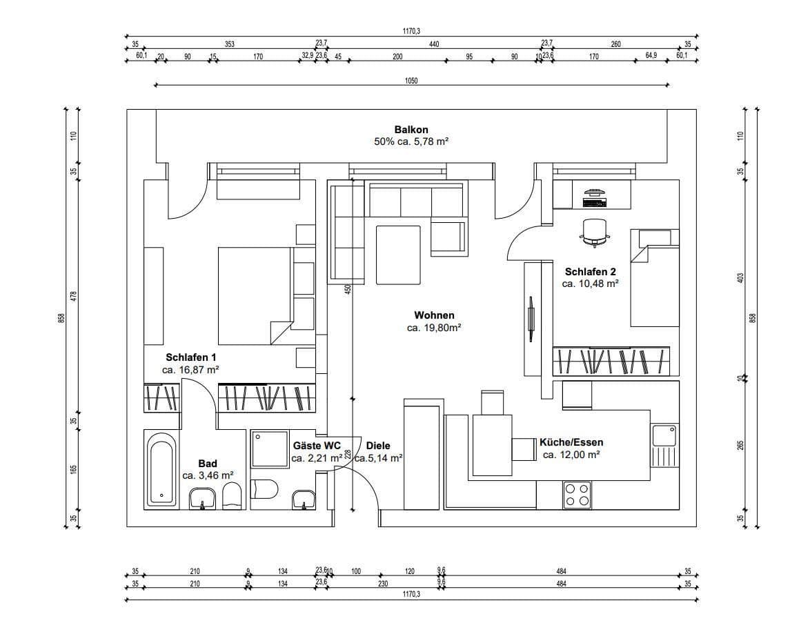 3 bedroom flat to rent, 75 m², Berlin, Berlin 3 bedroom flat to rent, 75 m², Berlin, Berlin