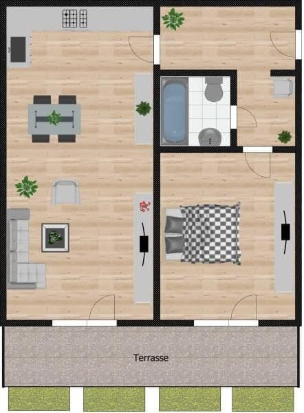 2 bedroom flat to rent, 58 m², Passau, Bavaria 2 bedroom flat to rent, 58 m², Passau, Bavaria