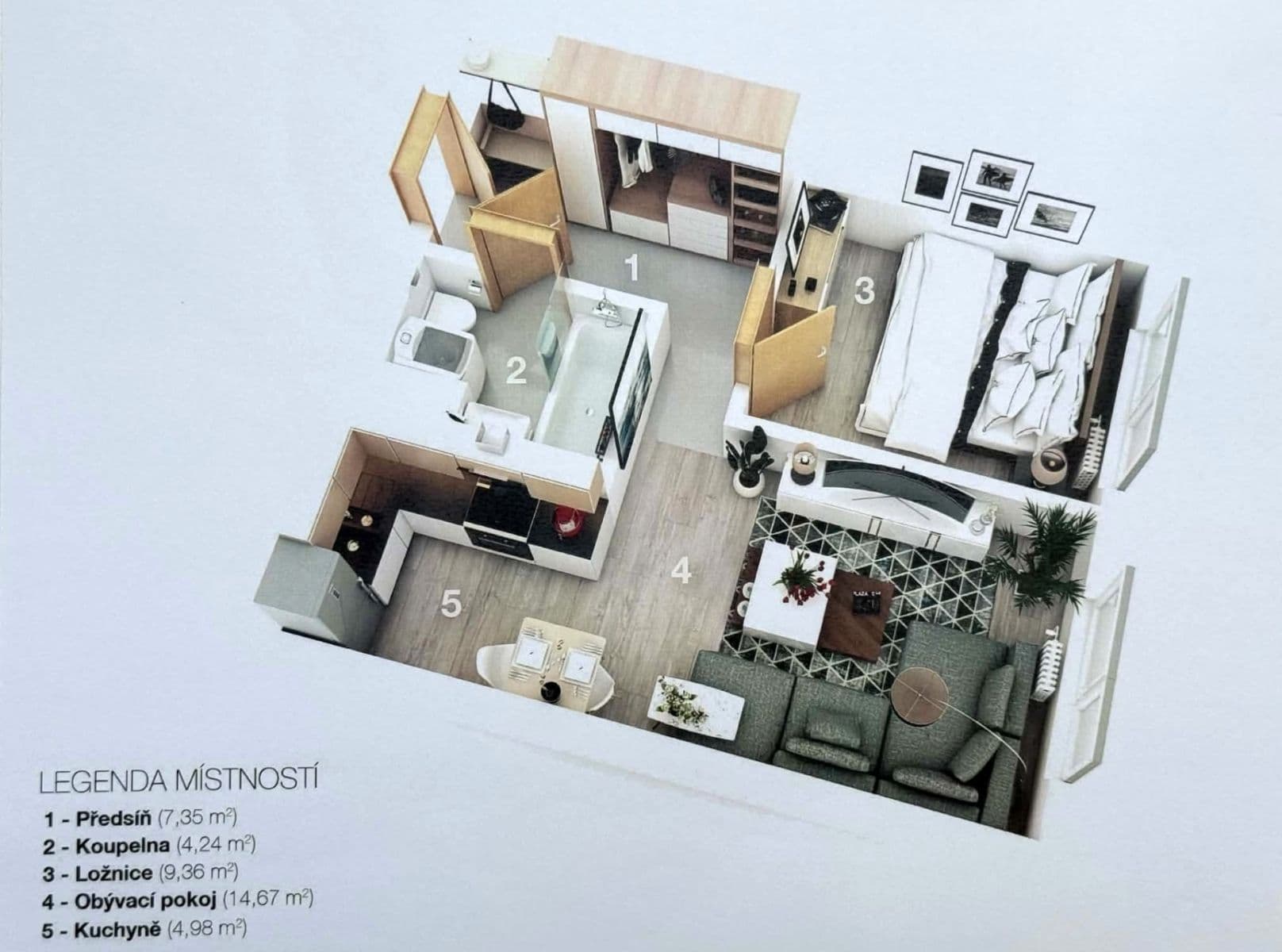 1 bedroom with open-plan kitchen flat to rent, 41 m², Na růžovém poli, Kladno, Středočeský Region 1 bedroom with open-plan kitchen flat to rent, 41 m², Na růžovém poli, Kladno, Středočeský Region