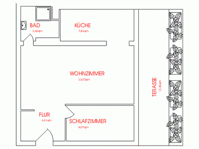 2 bedroom flat to rent, 53 m², Am Pichelssee 7, Berlin - Spandau, Berlin 2 bedroom flat to rent, 53 m², Am Pichelssee 7, Berlin - Spandau, Berlin