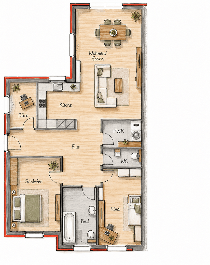 house to rent, 102 m², Himbergen, Lower Saxony house to rent, 102 m², Himbergen, Lower Saxony