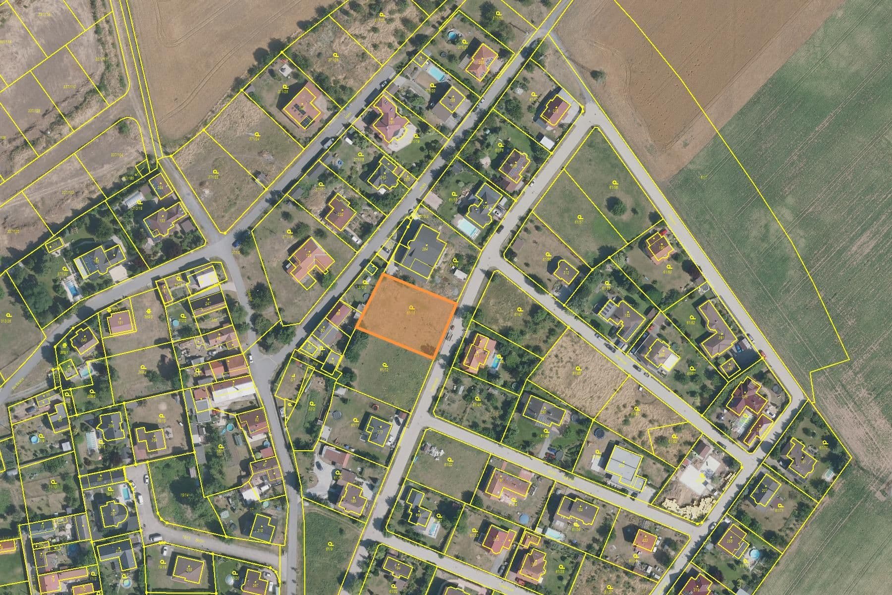 plot for sale, 1,240 m², Květinová, Čakovičky, Středočeský Region plot for sale, 1,240 m², Květinová, Čakovičky, Středočeský Region