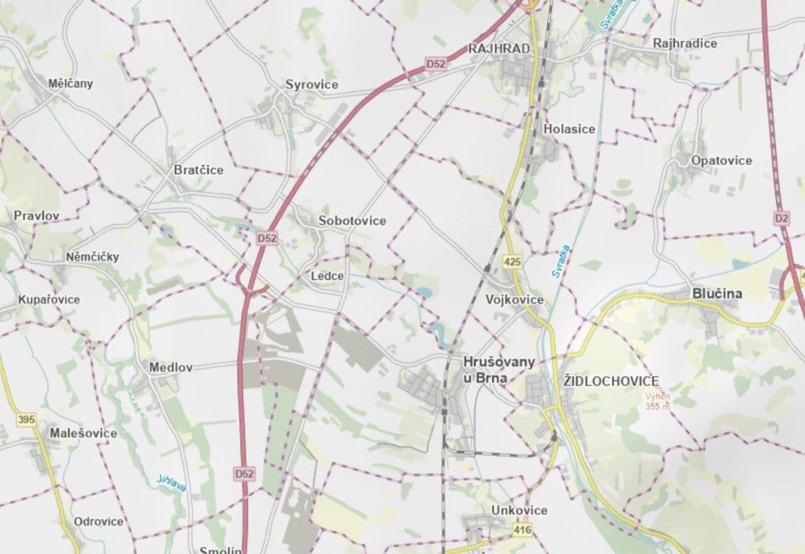 plot for sale, 2,428 m², Vojkovice, Jihomoravský Region plot for sale, 2,428 m², Vojkovice, Jihomoravský Region