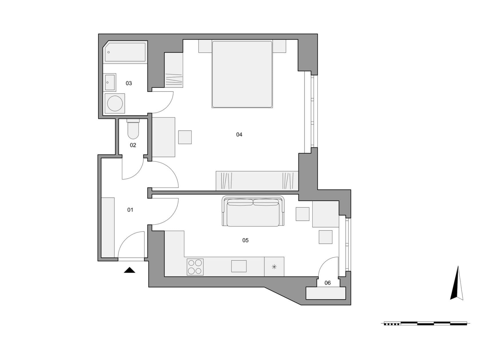 1 bedroom with open-plan kitchen flat for sale, 44 m², Nad Kajetánkou, Prague, Prague 1 bedroom with open-plan kitchen flat for sale, 44 m², Nad Kajetánkou, Prague, Prague
