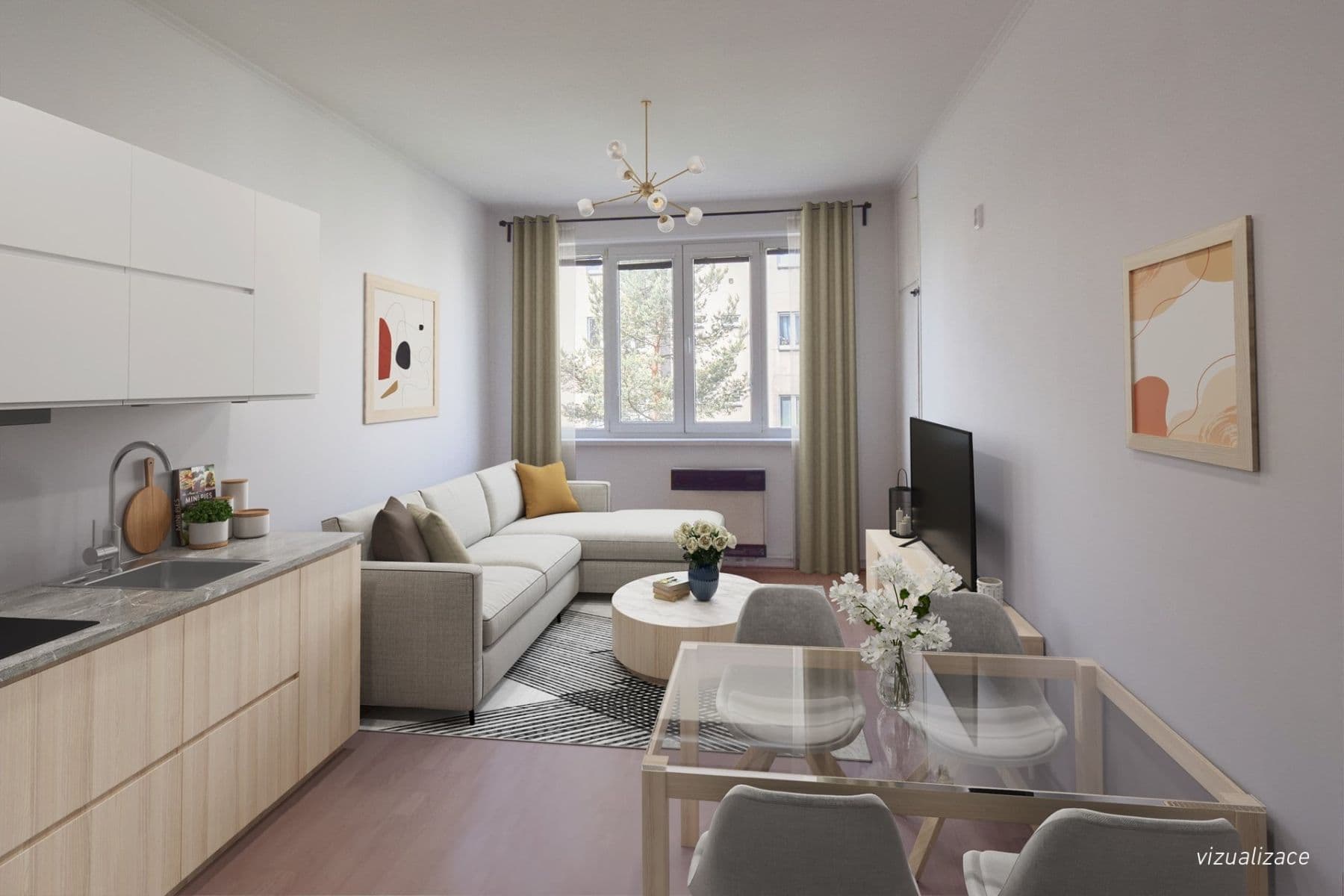 1 bedroom with open-plan kitchen flat for sale, 51 m², Nad Kajetánkou, Prague, Prague 1 bedroom with open-plan kitchen flat for sale, 51 m², Nad Kajetánkou, Prague, Prague