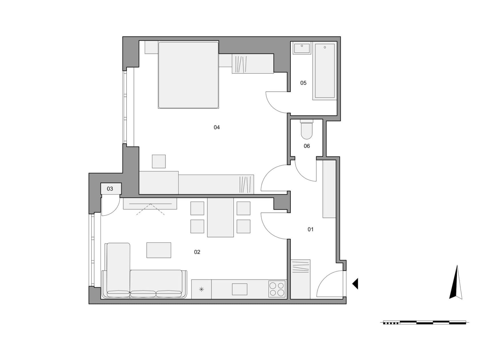 1 bedroom with open-plan kitchen flat for sale, 51 m², Nad Kajetánkou, Prague, Prague 1 bedroom with open-plan kitchen flat for sale, 51 m², Nad Kajetánkou, Prague, Prague