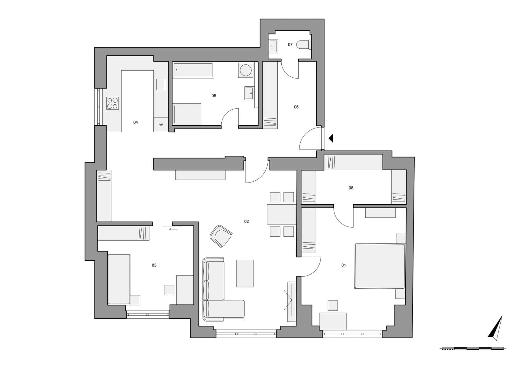 3 bedroom flat for sale, 118 m², U Hadovky, Prague, Prague 3 bedroom flat for sale, 118 m², U Hadovky, Prague, Prague