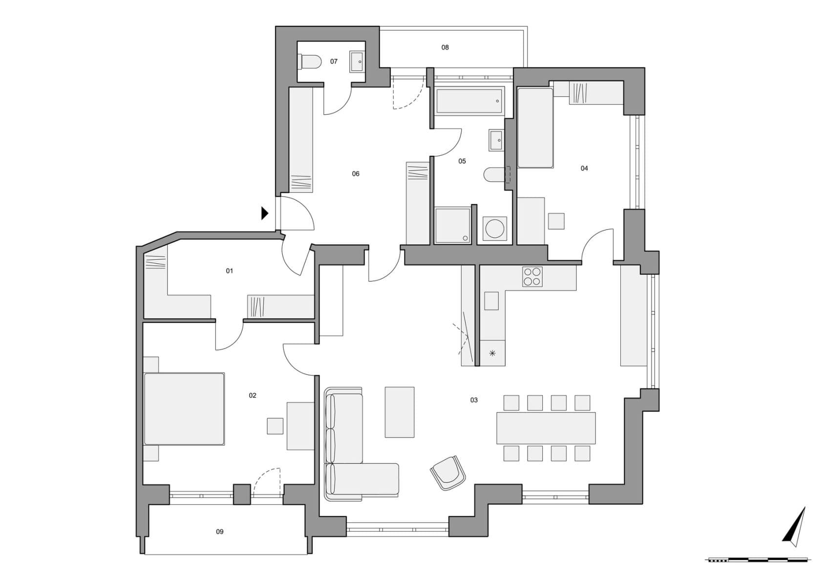 2 bedroom with open-plan kitchen flat for sale, 112 m², U Hadovky, Prague, Prague 2 bedroom with open-plan kitchen flat for sale, 112 m², U Hadovky, Prague, Prague