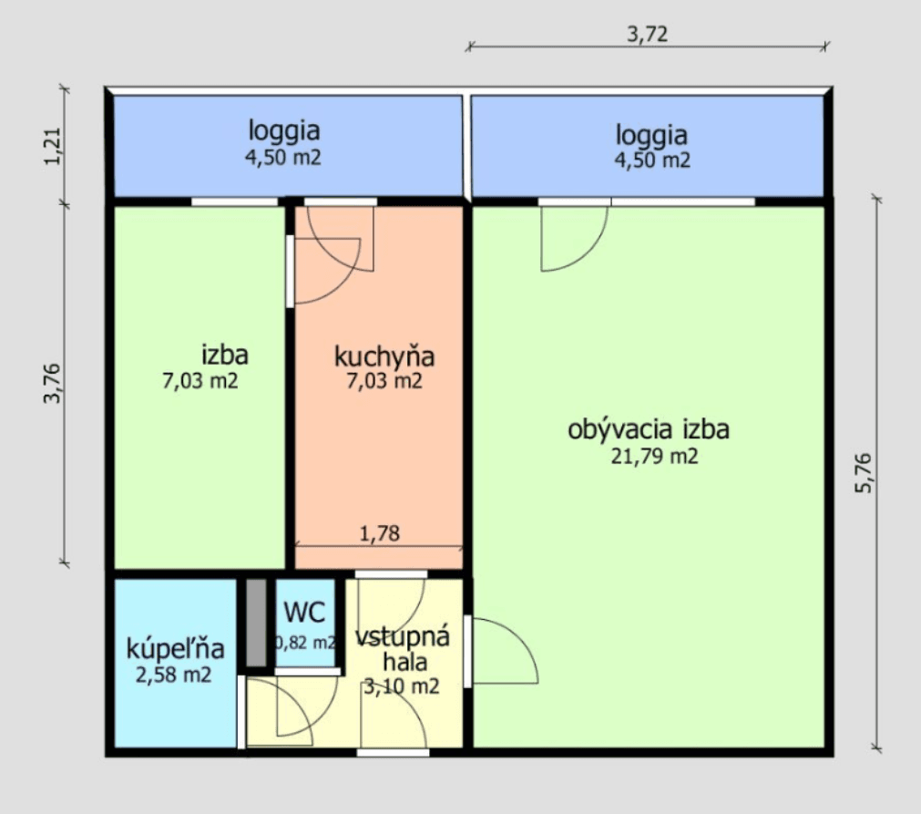 2 bedroom flat to rent, 50 m², Astrová, Ružinov, Bratislavský Region 2 bedroom flat to rent, 50 m², Astrová, Ružinov, Bratislavský Region