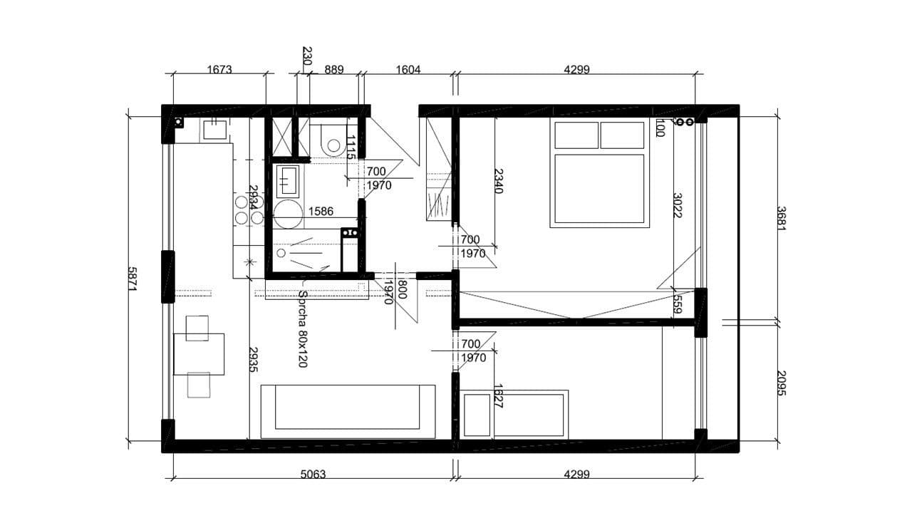 2 bedroom with open-plan kitchen flat to rent, 62 m², U Stadionu, Chrudim, Pardubický Region 2 bedroom with open-plan kitchen flat to rent, 62 m², U Stadionu, Chrudim, Pardubický Region